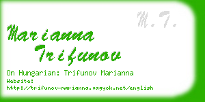 marianna trifunov business card